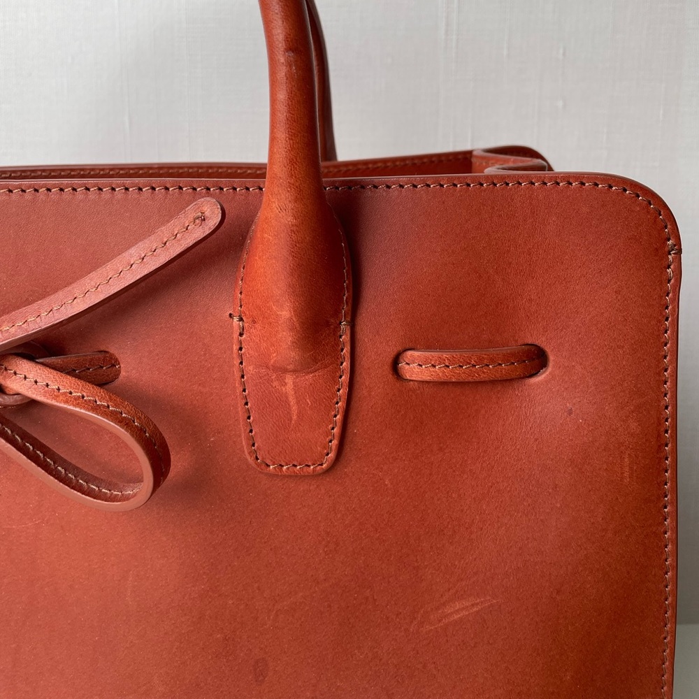 Mansur Gavriel Caramel Leather Tote. - Picture 5 of 16